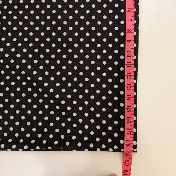 Grace Black and White Polka Don Pencil Skirt. Length: 25" - Picture 9 of 9
